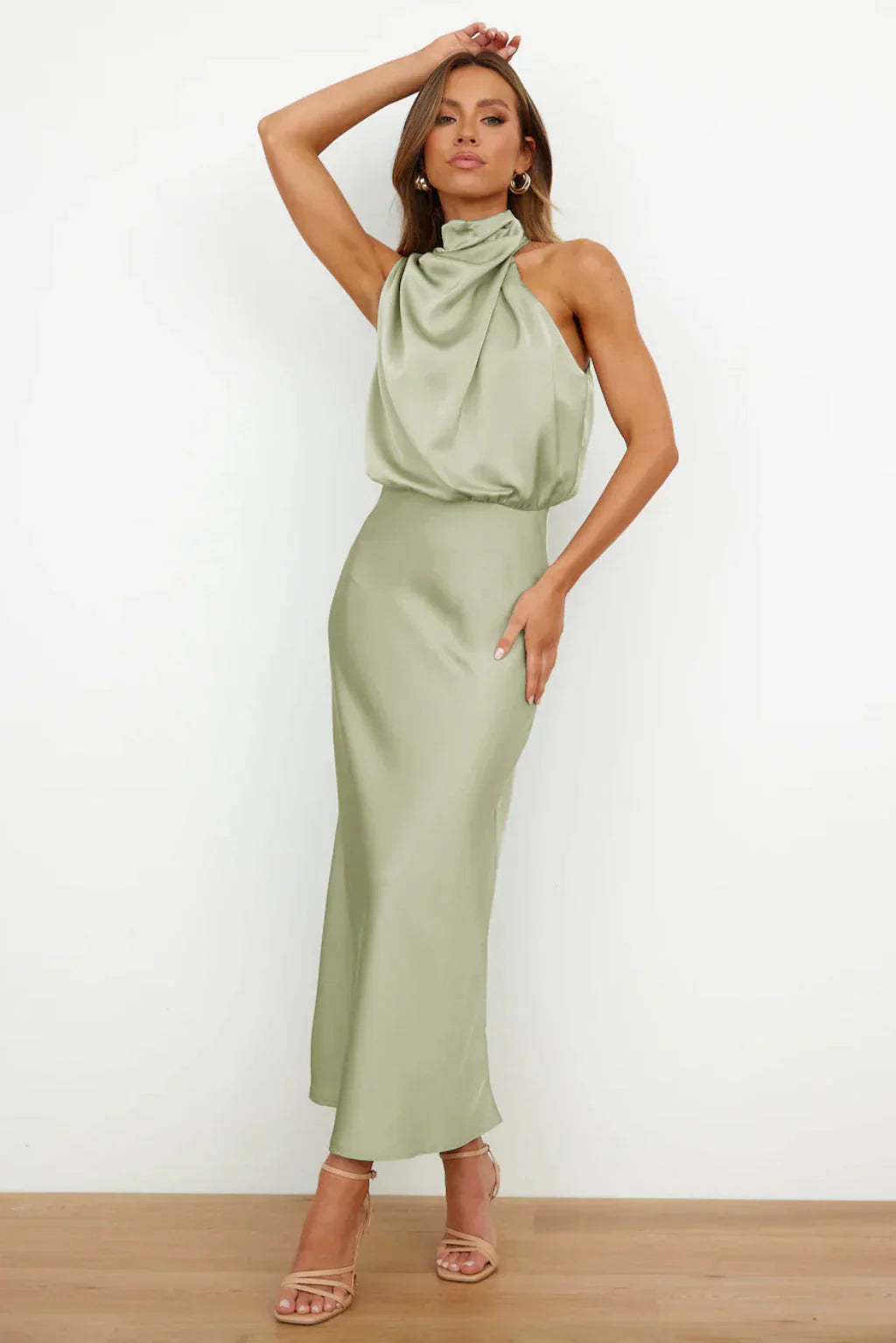 LYDIA™ | LONG HALTERNECK DRESS
