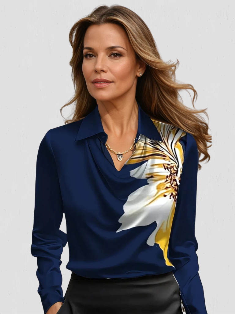 Colette™ | Elegant Satin Blouse