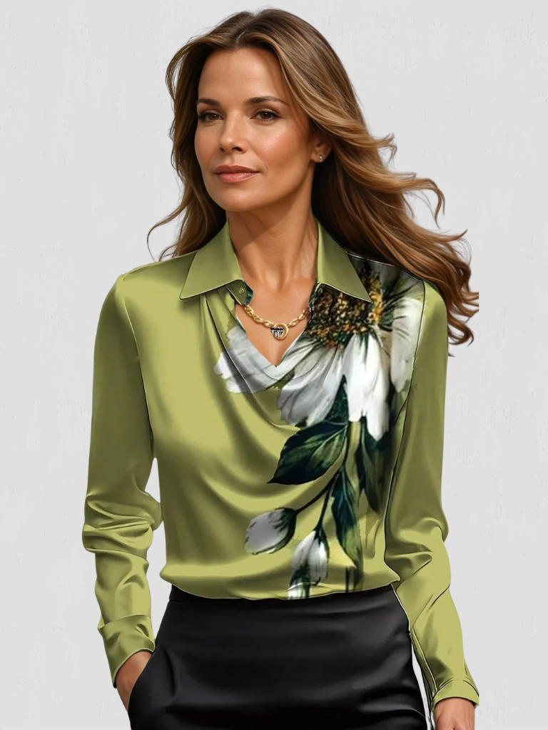 Colette™ | Elegant Satin Blouse