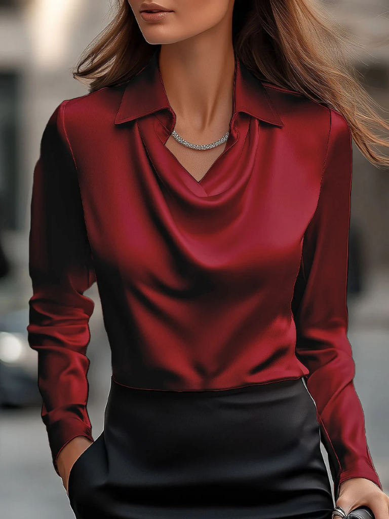 Colette™ | Elegant Satin Blouse